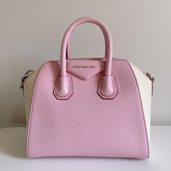 Givenchy Goatskin Tri-color Mini Antigona (Pink & Off White) - Picture 1 of 12